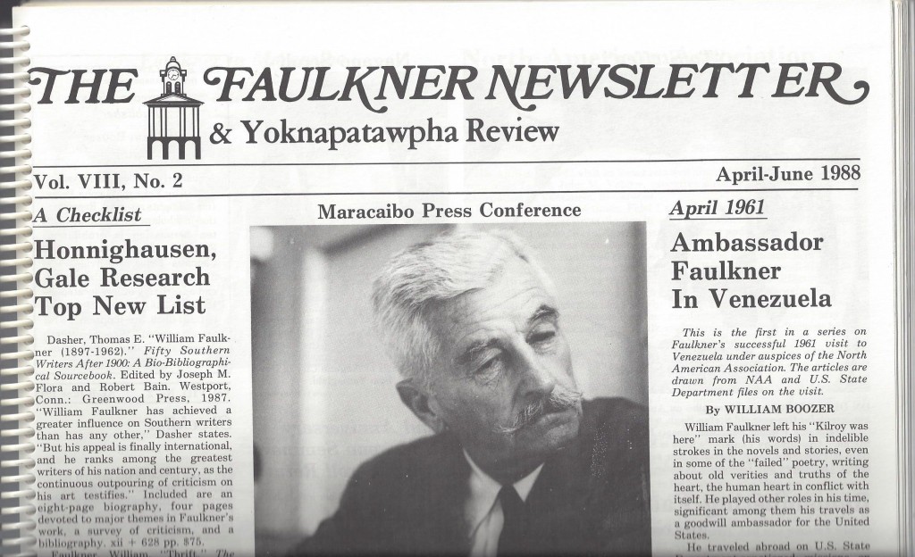 The Faulkner Newsletter: Collected Issues