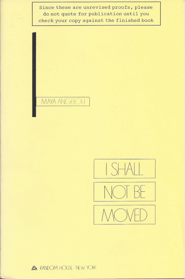 I Shall Not Be Moved